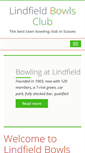 Mobile Screenshot of lindfieldbowlsclub.co.uk